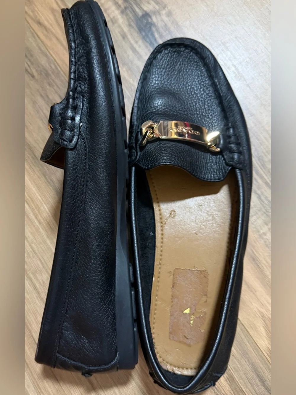 Coach black flats 7.5